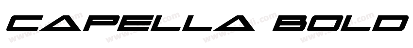 Capella Bold Italic 字体转换